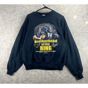 Pittsburgh Steelers Brotherhood of the Ring Sweatshirt Mens Large Black 2006
